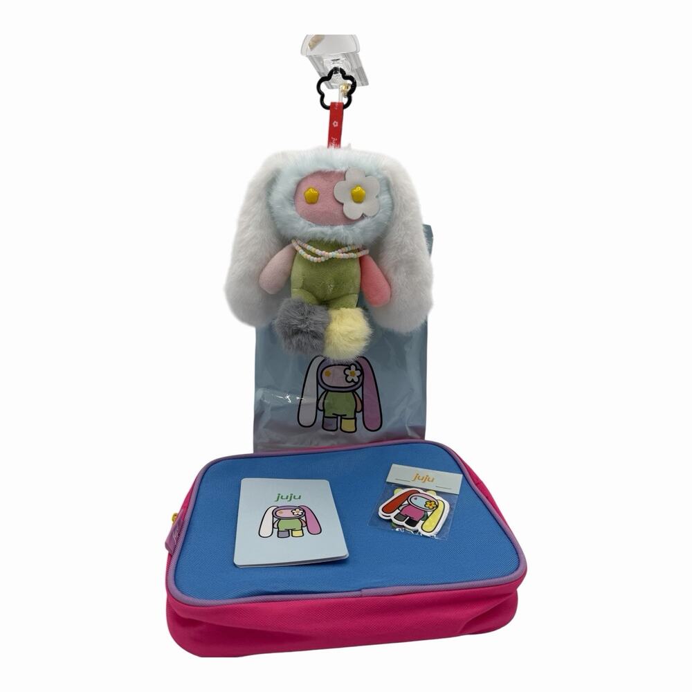 CJ Hendry Mismatched JUJU Rare JUJU Plush Keychain w/ Necklace Complete In Hand - Picture 3 of 12